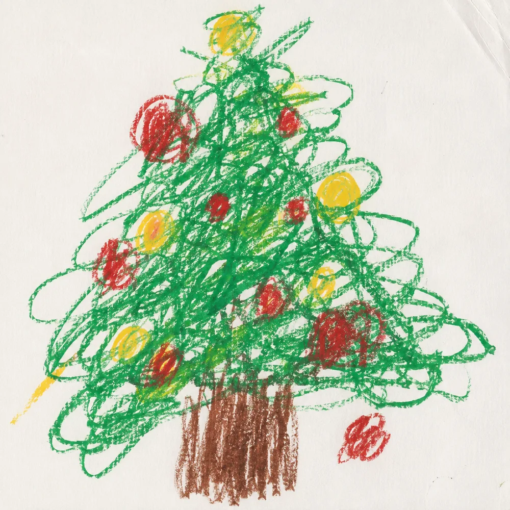 Kind, etwa 3 Jahre: Kritzelbaum