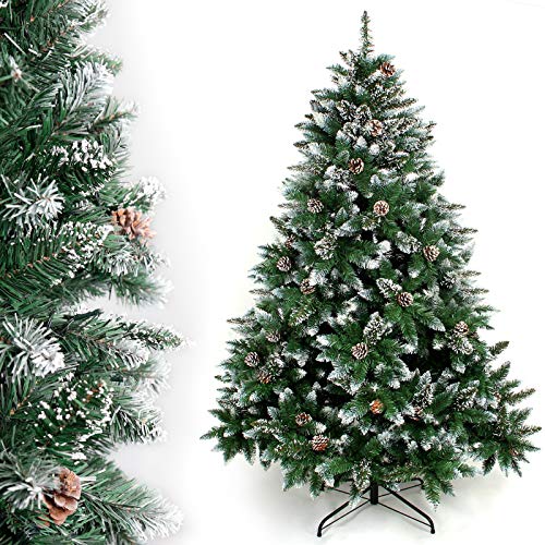 Yorbay Kunstbaum mit Zapfen, 240 cm