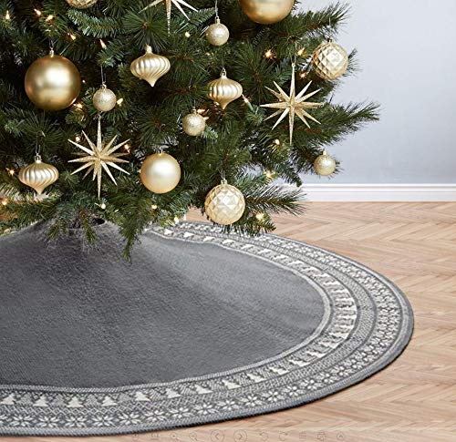 Christbaumdecke, gestrickt, 122 cm
