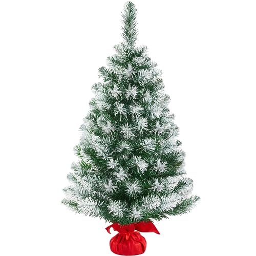 Yaheetech Minibaum beschneit, 90 cm