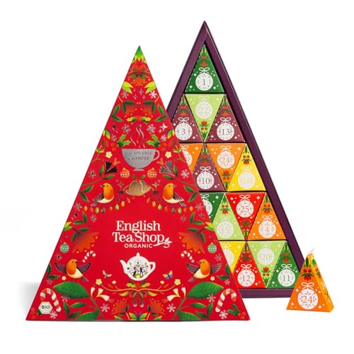 Bio-Tee-Adventskalender, 25 Pyramidenbeutel