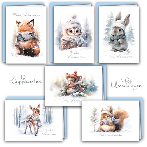 Weihnachtskarten, 12er Set