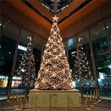 Topashe schwer entflammbarer Tannenbaum,Weihnachtsschmuck, großer Weihnachtsbaum-6 Meter,Weihnachtsbaum mit Schnellaufbau Klappsysem